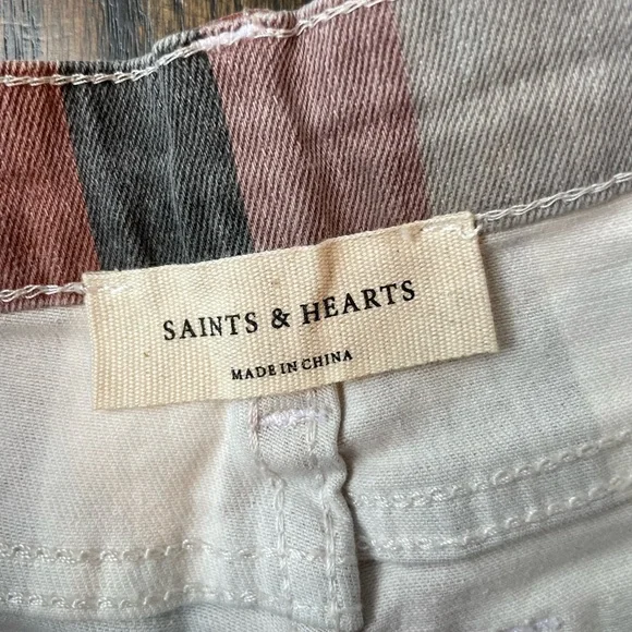 Vintage Striped bell bottom Women's Jeans - Picture 2 of 4